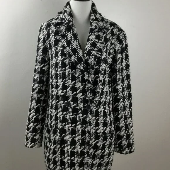 Joie Aubrielle Houndstooth Coat s - Picture 4 of 10